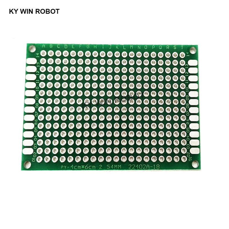 PCB Papan Prototipe Sirkuit Protoboard Universal Stripboard Prototyping Veroboard 5X7 Cm 50X70Mm Sisi Ganda