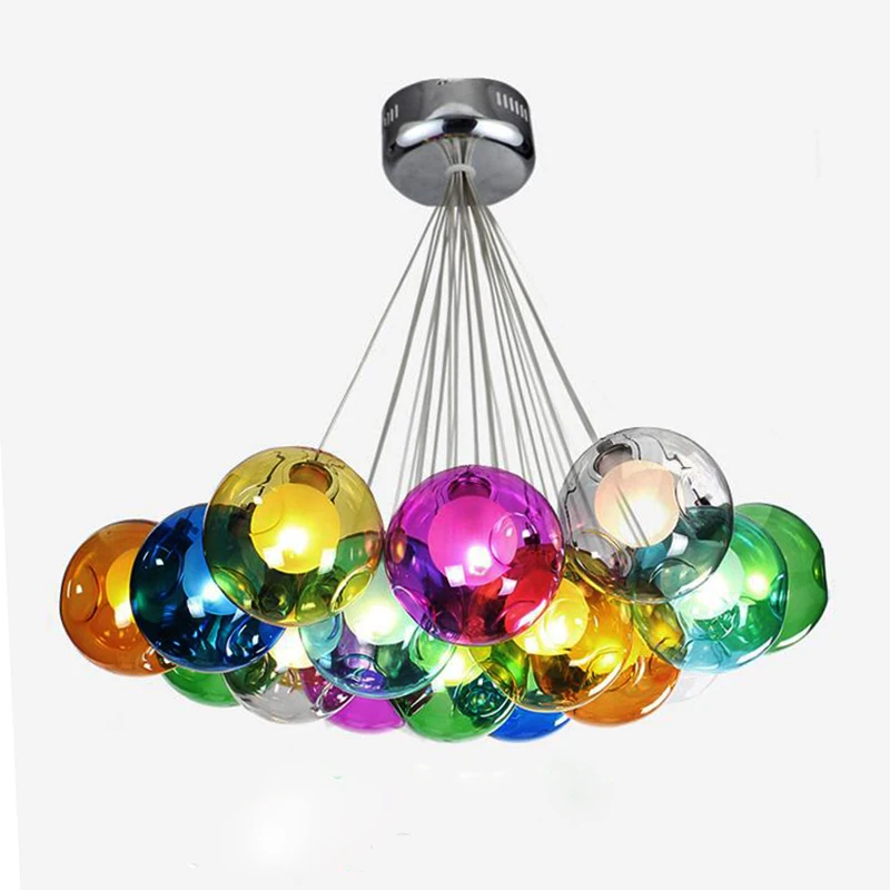 lustre colorido suspenso de vidro g4 led suspensao lampada suspensa moderna para sala de estar luz redonda de vidro 01