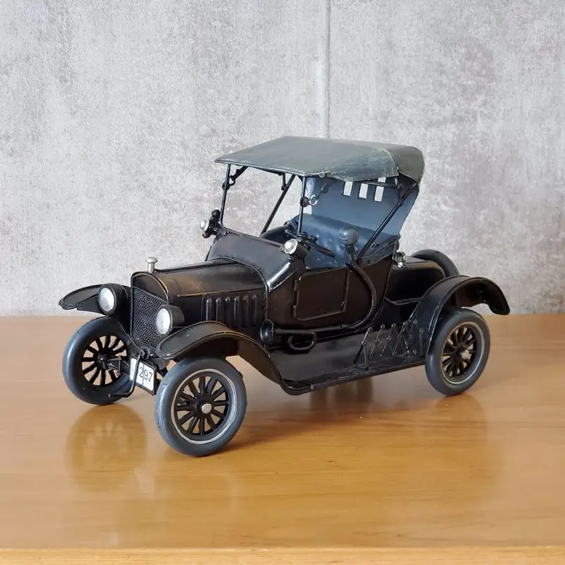 

Luxury Elegant Model Modelcar T-type Access Ironwork Crafts Handmade Works Rural Style Home Decoration Decor Gifts Nostalgic