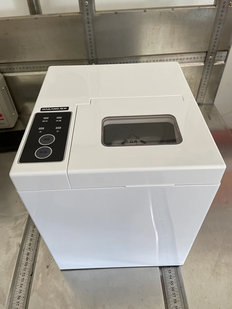 15kg/24h elétrica ice maker bala cilíndrica casa cubo de gelo que faz a bancada da máquina para a loja de chá pequena comercial do leite 220v