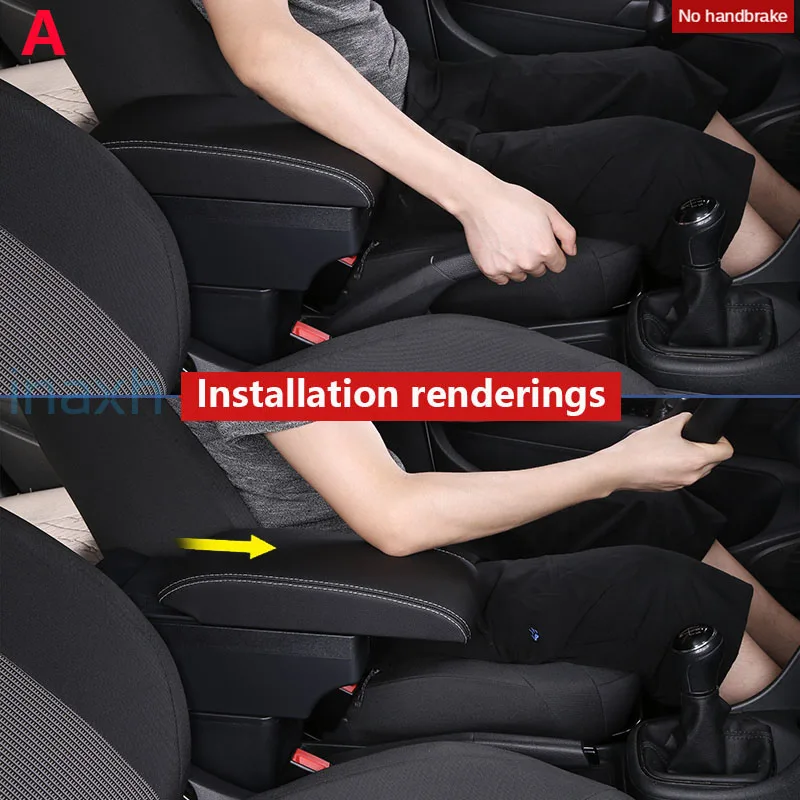 For Renault Logan 2 Armrest For Renault Sandero 2 Car Armrest box Interior special Retrofit parts Accessories Center Storage box