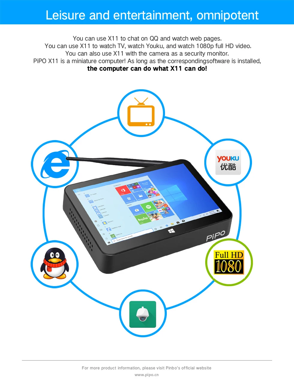 X11 Mini PC J4005 J4105 9inch 1920*1280 Win11 Win10 H9F Tablet PC 4G Ram 64G Rom TV Box BT5.0 Wifi5 RJ45 BT Pipo Mini Desktop