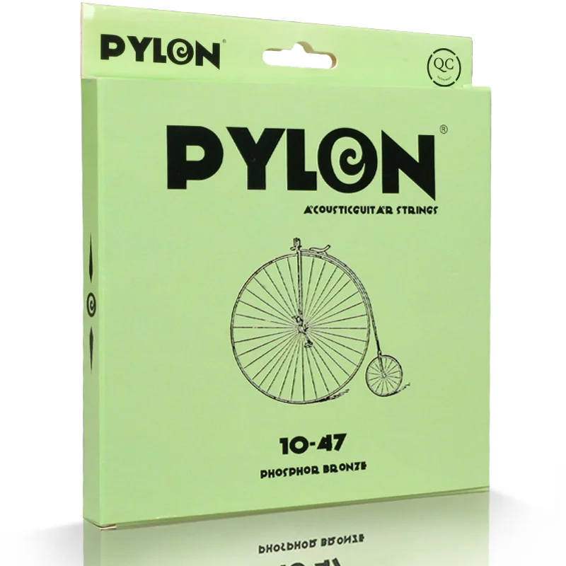 Pylon Phosphor Bronze Acoustic Guitar Strings  with extra 1st String