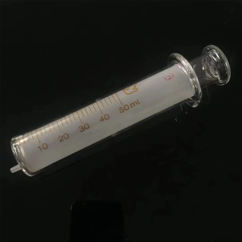 Seringa de injeção de vidro descartável para laboratório, 1ml-120ml, injetor líquido, pipeta de transferência, amostrador