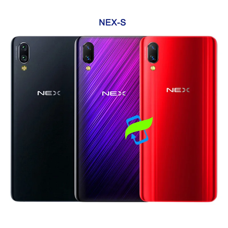 For NEX S Back Glass Battery Cover For VIVO NEX A S Housing 3D Glass Case For NEX S Rear Door Back Cover