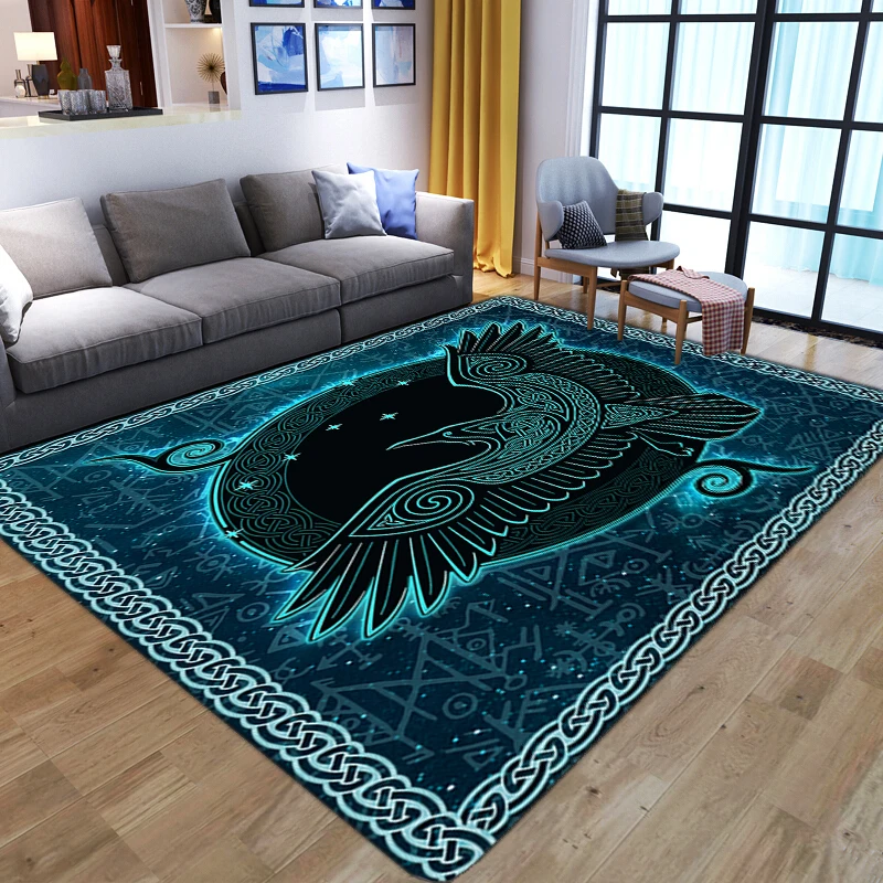 3D magic eagle printed pattern Carpets for Living Room Bedroom Large Area Rugs Kids play Floor Mats Child Game large Area Carpet