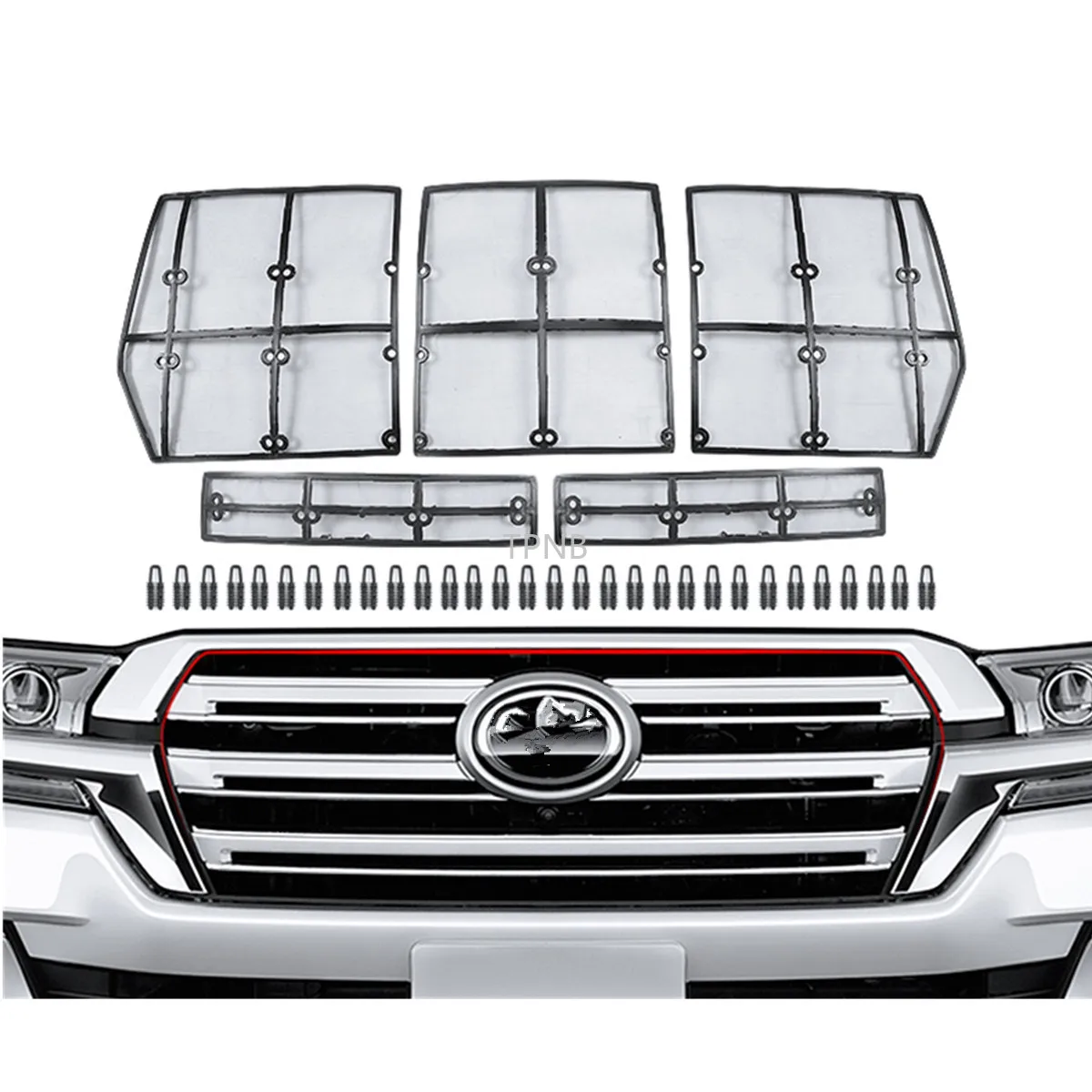 Car Front Grill Insect Net for Toyota Land Cruiser 200 LC200 Fj200 2008 2009 2010 2011 2012 2013 2014 2015 2016 2017 2018