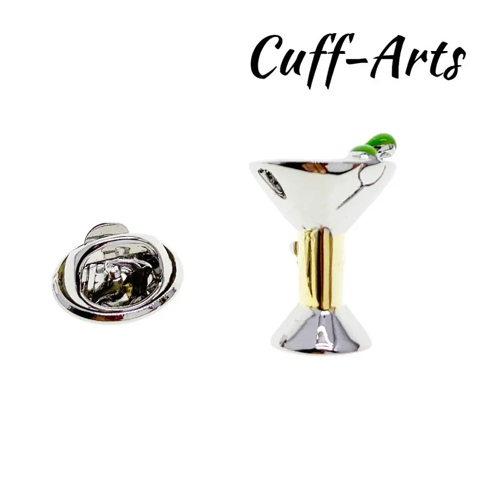 Lapel Pin Badges for Men Cocktail Martini Glass Lapel Pin Brooches 2019 Classic Novelty Lapel Pin By Cuffarts P10369