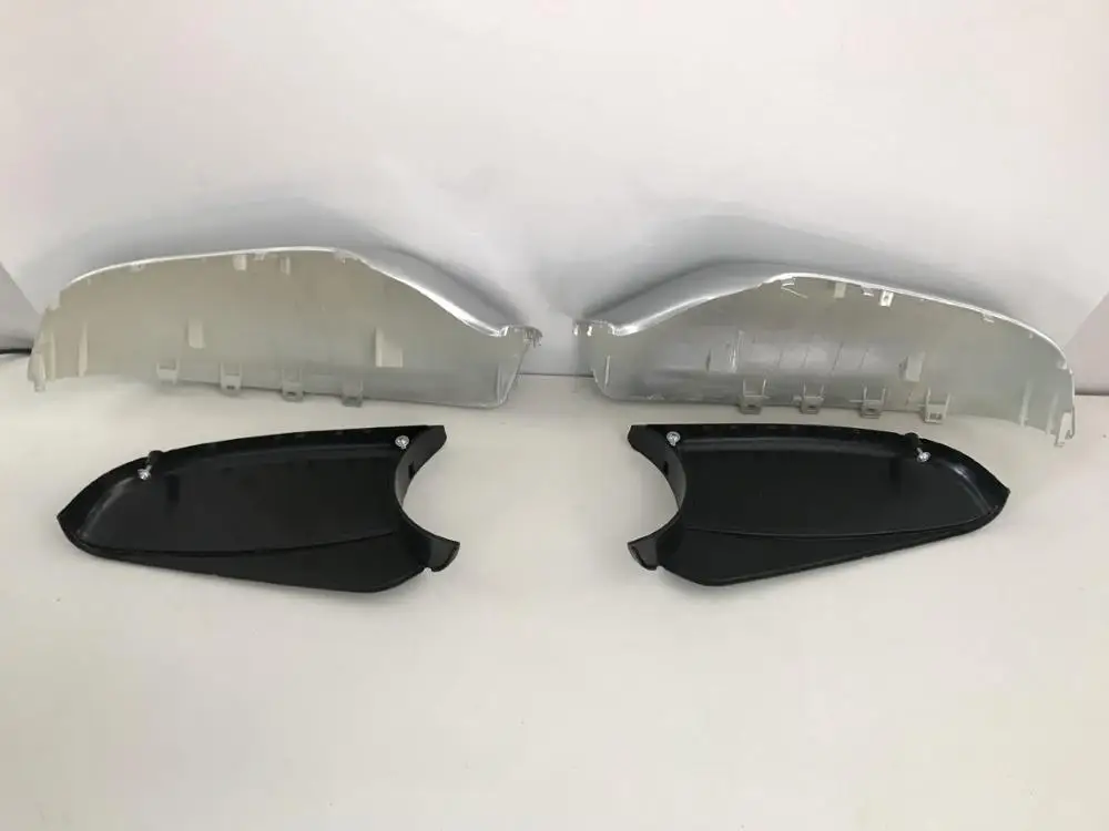 car WING DOOR MIRROR COVER FOR VAUXHALL ASTRA H MK5  2004-2009   silver painted  COLOR  Lower $upper covers