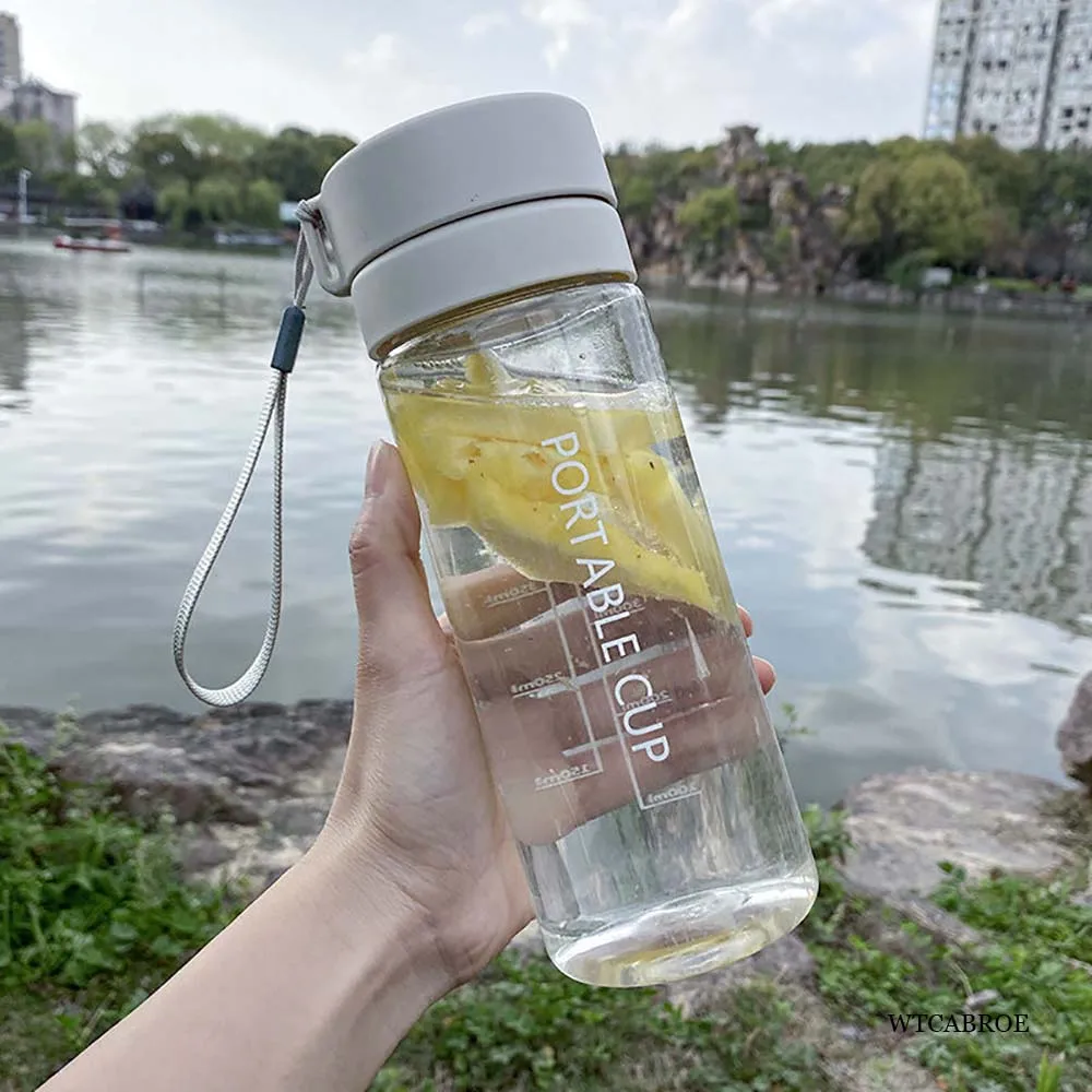 800ml Cute Water Bottles Of Water Outdoor Sports My Tea Bottle Drinking Creative Portable 600ml Drink Kids My Bottles Drinkware