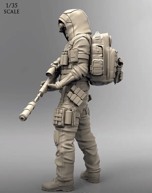 1/35 Resin Model Figure GK, Unassembled and unpainted kit