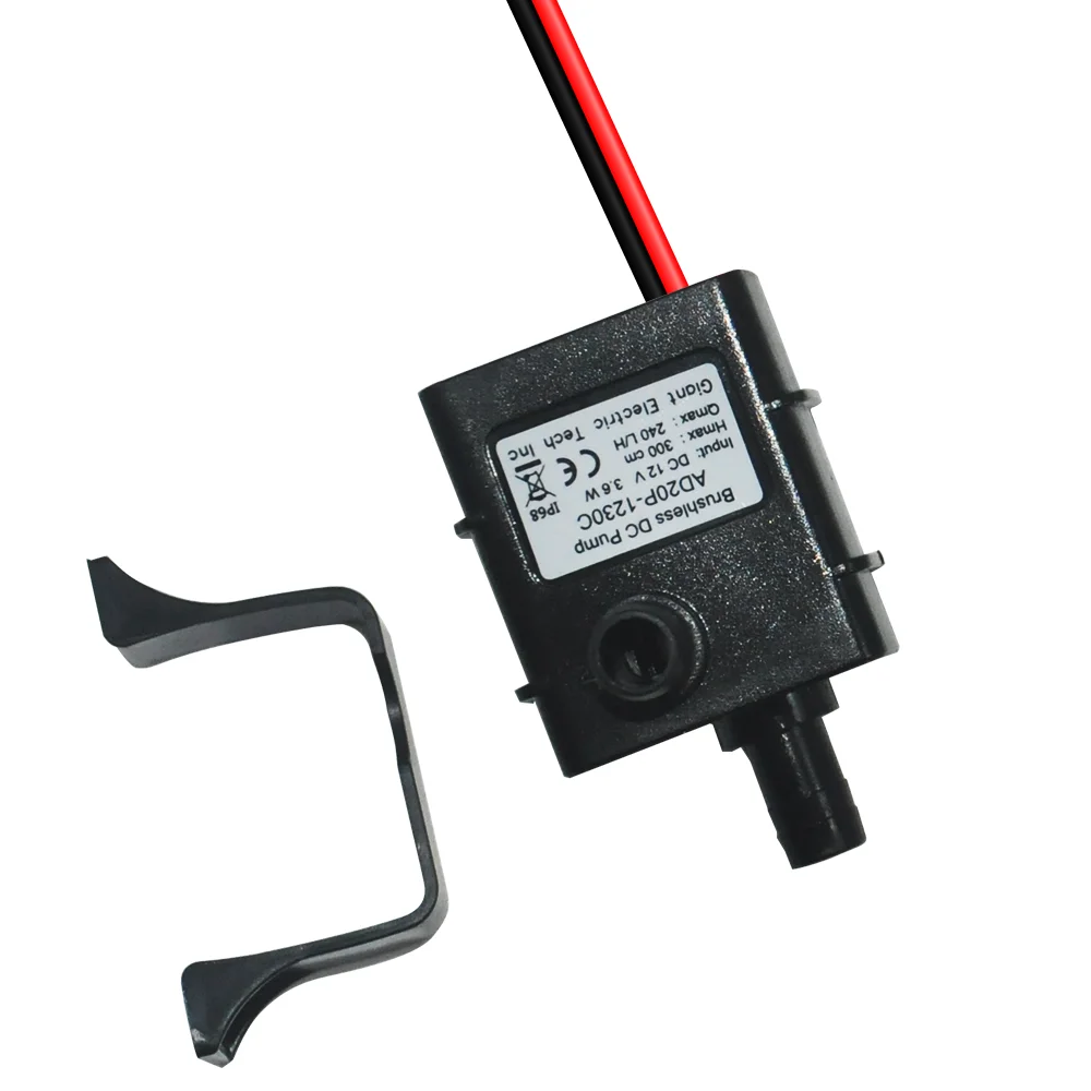 Zatapialne pompa wodna DC 12V 3.6W 240L/H Mini elektryczne natężenie przepływu wodoodporna pompa bezszczotkowa do ogrodu Goldfish Bowl 40% off