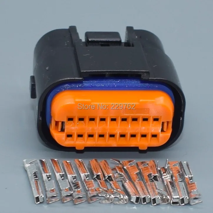 Shhworldsea  18 Pin ECU Standard Pinheader Male Female MX23A18SF1/MX23A18NF1 For Automotive Ignition Harness Connector plug