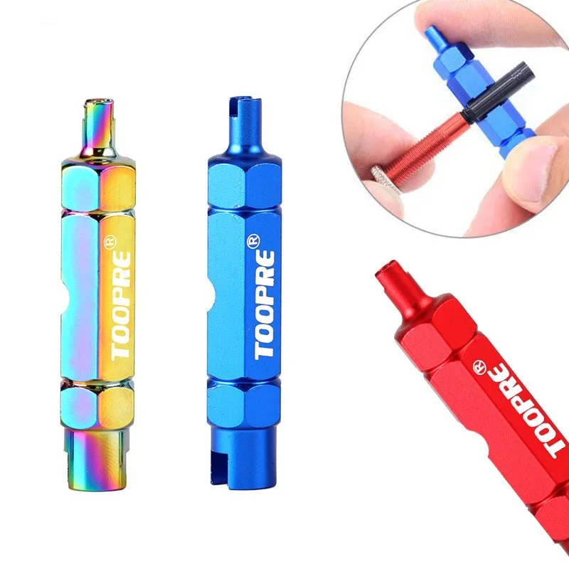 MTB Bike Tire Gas Valve Tool A/V Schrader / F/V Presta Valve Gas Core Alloy Multifunction Removal Installation Tools