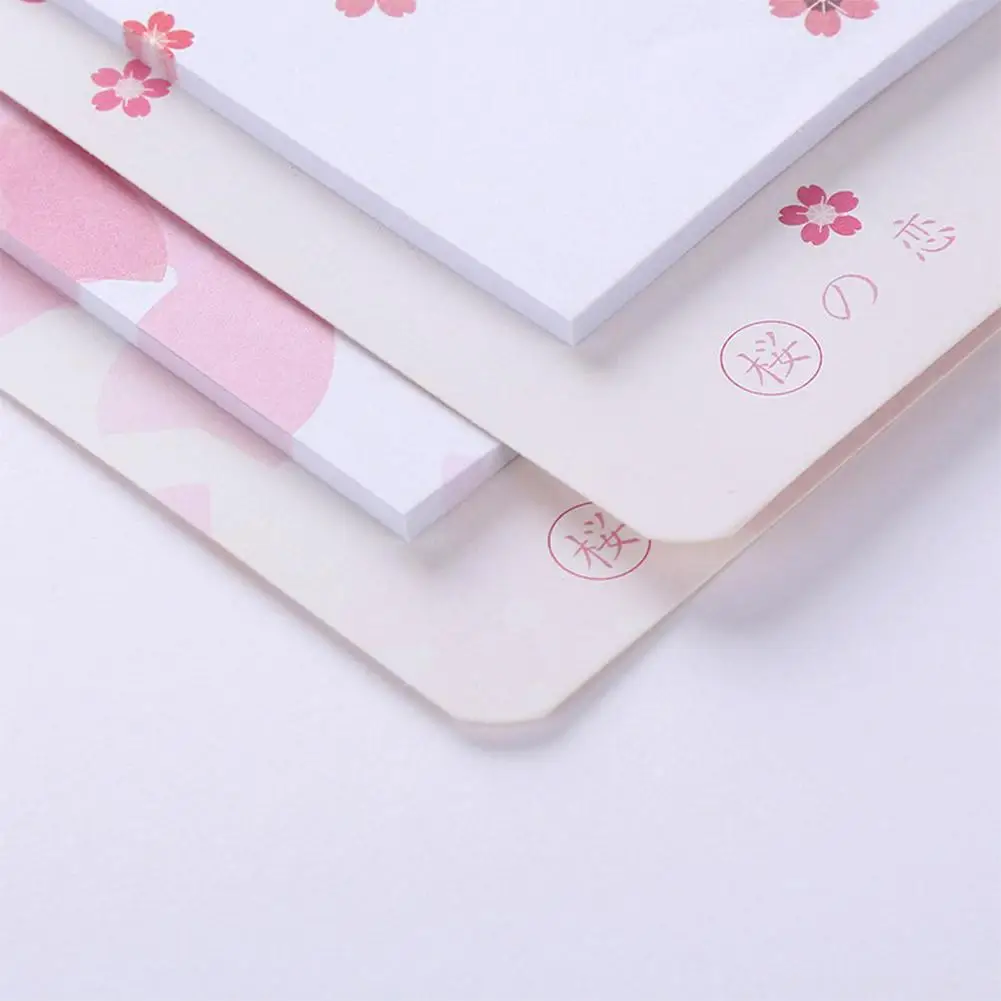 1PCS Stationery Stickers Romantic Cherry Pattern Printing Sticky Note Kawaii Cherry blossoms Stickers For Diary Scrapbooking