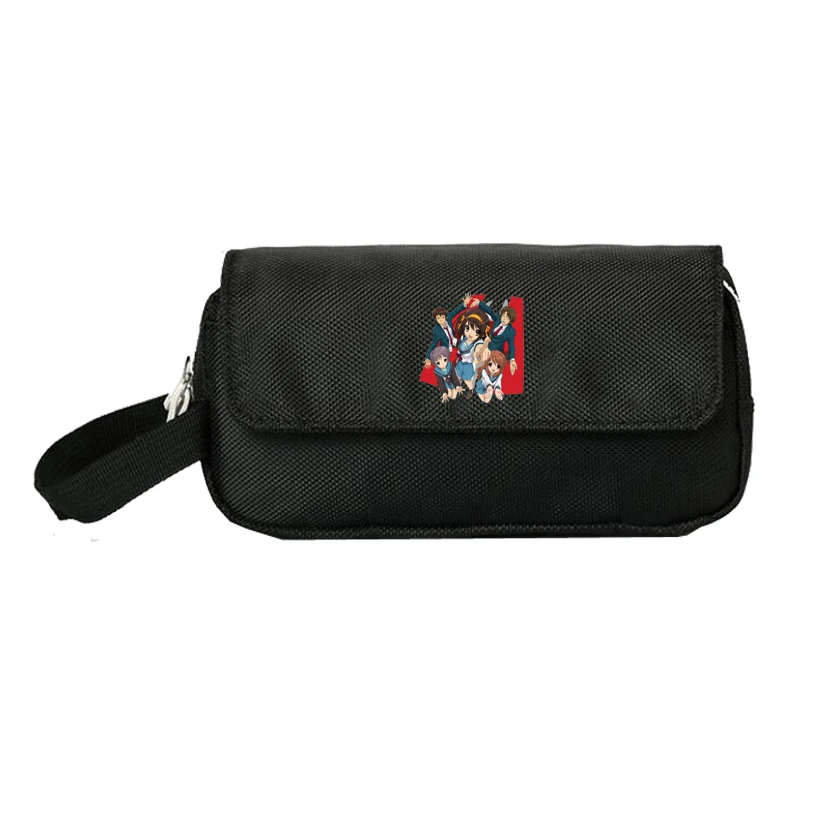 

High School DxD Pencill Case Women Cosmetic Cases Makeup Bag Child Girls student Double Zipper pencill Bag Handbag hot