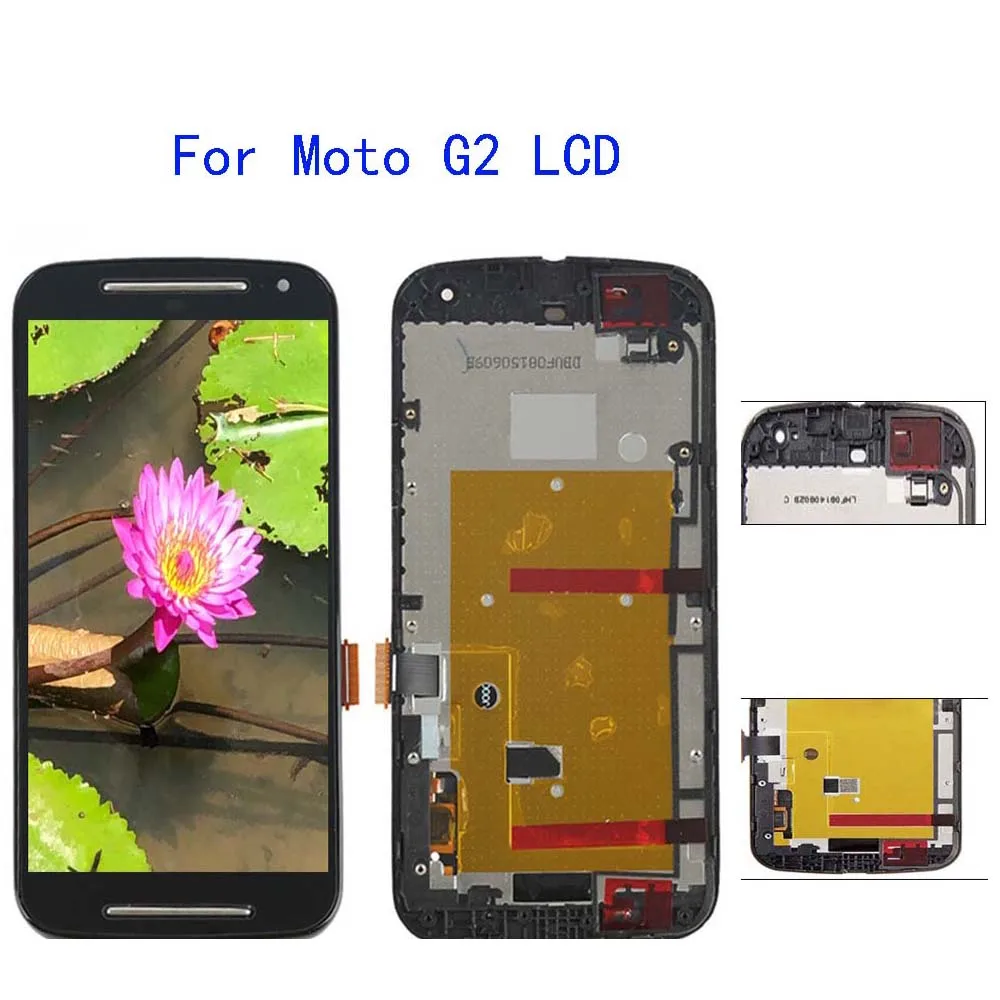 

For Motorola MOTO G2 XT1063 XT1064 XT1068 LCD Display WithTouch Screen Digitizer Assembly With Frame Replacement For MOTO G2 LCD