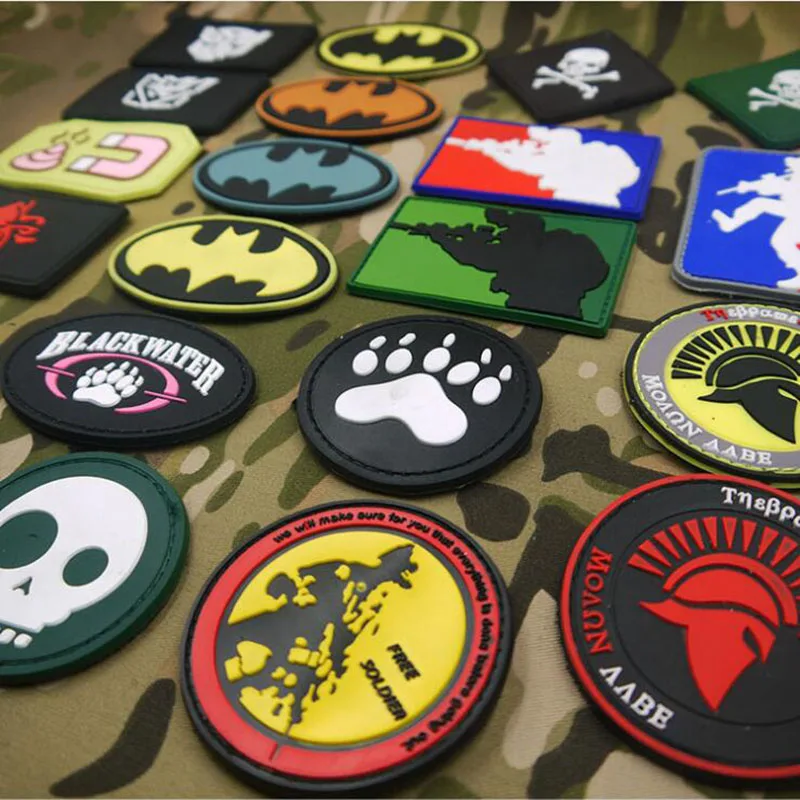 PVC Fabric Armband Seal Clothing Sewing Fabric Badge 3d Uniform Tactical Backpack Personality Morale Chapter Bandage Armband