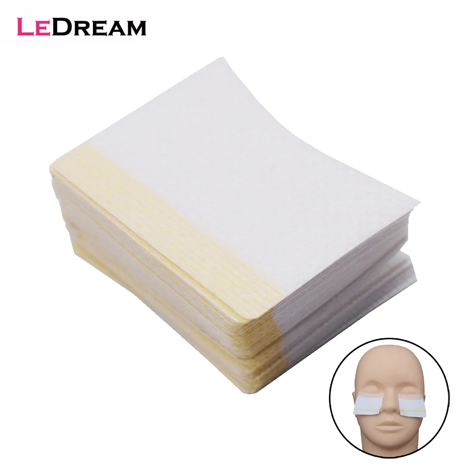 40PCS/Pack Eyelash Removal Cotton Sheet Swab Wipe Fabric Pads Paper For Lashes Grafting Glue Nails Removal Cleaning Tools