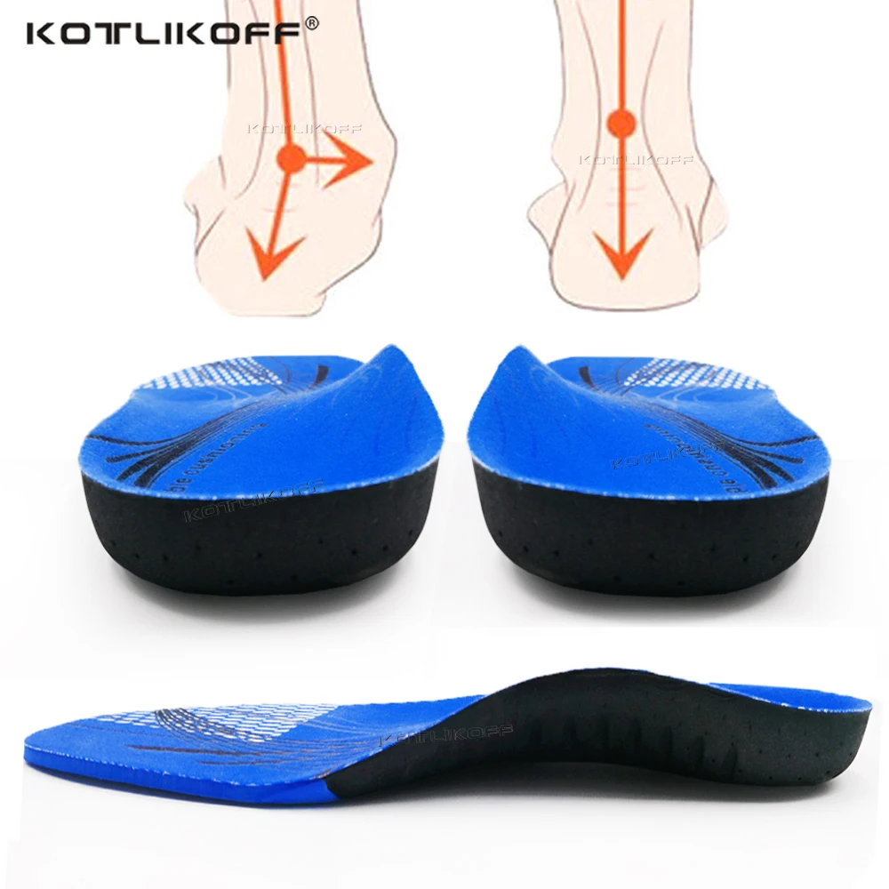 Premium EVA Orthopedic Insole Arch Support Insole For Men Women's Shoes Pad Sports Shock Absorption Massage Deodorant Pad Insert