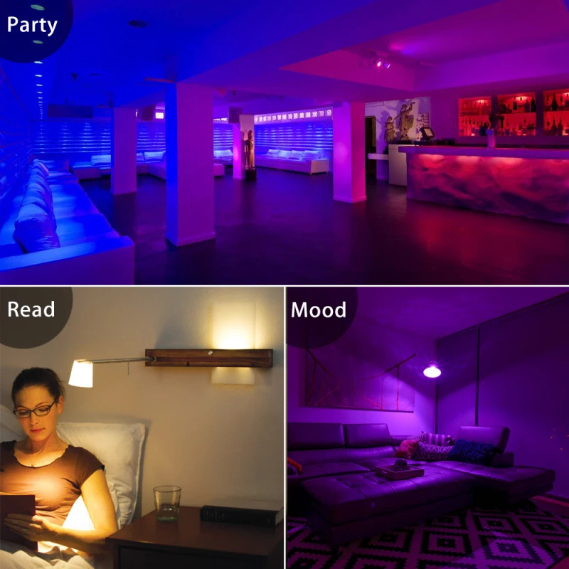 TUYA Wifi Smart GU10 Bulb Spotlight Dimmable LED Bulb التحكم الصوتي يعمل مع Alexa Google Home Yandex Alice