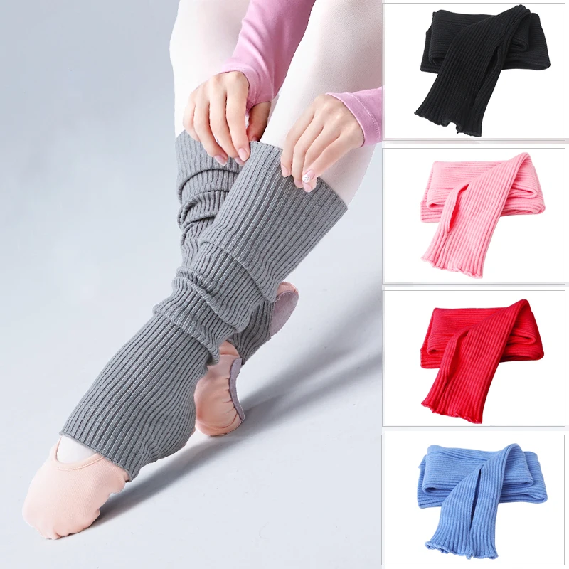 Girls Ballet Knitted Leg Warmers Kids Exercising Ballet Protector Socks Children Yoga Socks Gym Fitness Pilates Dance Accessory