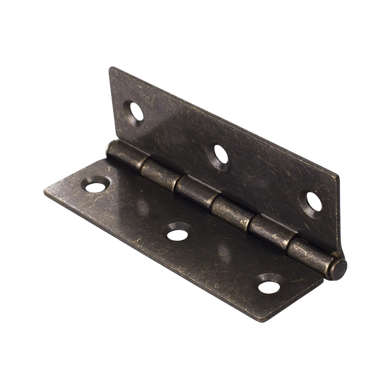 4PCS Antique Bronze Iron Hinges 3Inch Classical Cabinet Cupboard Wardrobe Door 300 Degree Vintage Furniture Hinge with Screws