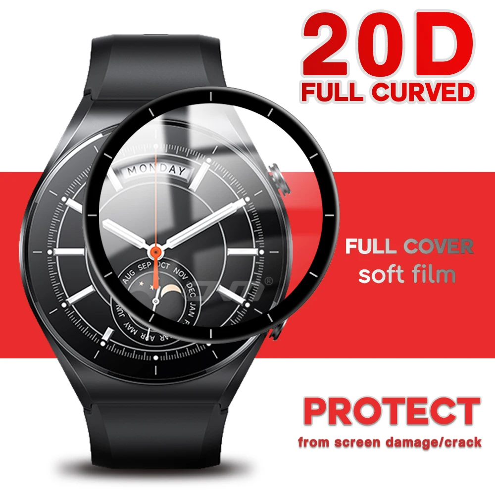 

Screen Protector for Xiaomi Mi Watch S1 Active / Color / Color Sport Global Version Smartwatch Protective Soft Film (Not Glass)