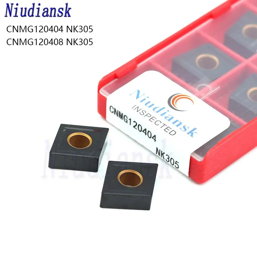 CNMG120404 NK305 CNMG120408 NK305 CNMG120404 NK305 100% Nguyên Bản Tiện CNC Miếng Tiện Dụng Cụ Carbide Miếng Lót Cho Đúc