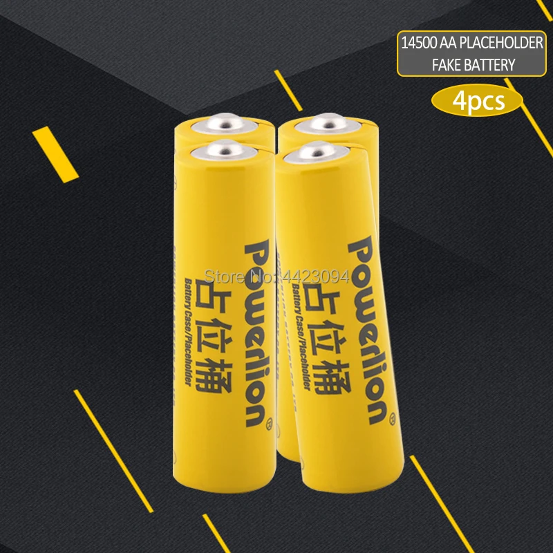 4pcs/lot 14500 li-ion lithium dummy fake battery AA battery setup dummy cells can't charger for Lithium iron phosphate battery