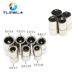 5pcs Copper Female DC Power plug 5.5*2.1mm 3.5*1.3mm 5.5*2.5mm 4.0*1.7mm 2.0*0.6mm 2.5*0.7mm Female Connector For Welding