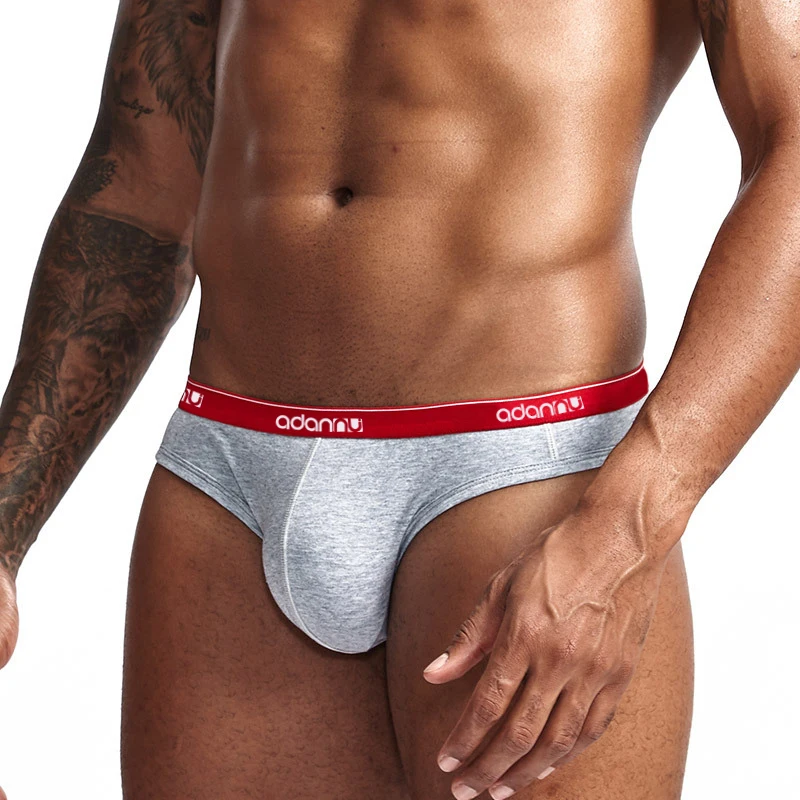 Hot Sale Men Underwear Men Briefs Cotton Breathable Male Panties Cueca Tanga U Pouch Comfortable Underpants Slip Homme AD41