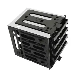 Shockproof 4 3.5-inch Hard Disk Box HDD Mounting Bracket Tray HDD Cage Rack Bracket for Nas Chassis Modification