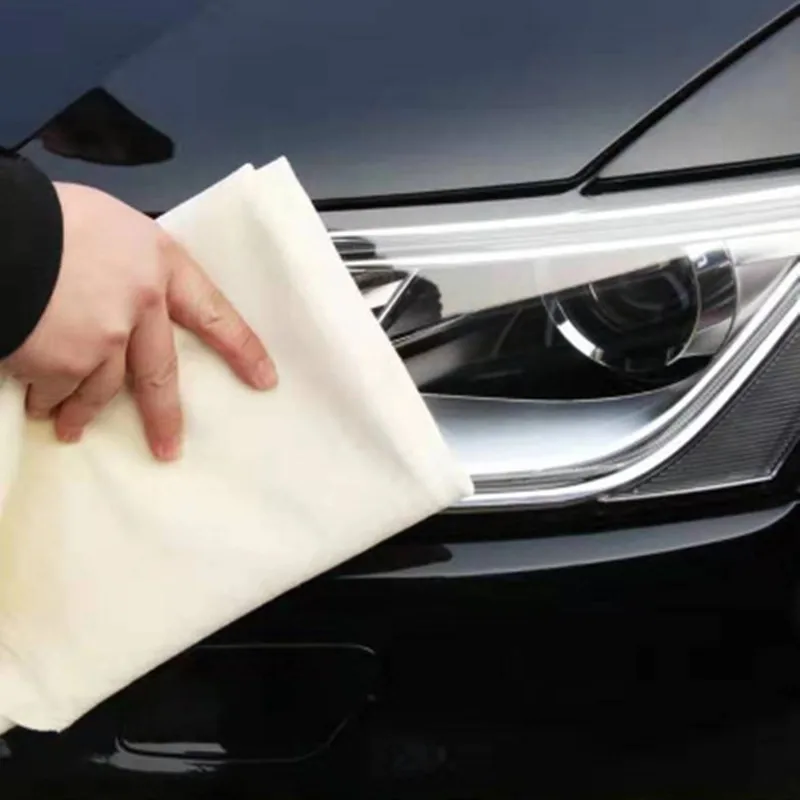 Super Absorbent Car Washing Towels Natural Chamois Leather Car Drying Cleaning Polishing Cloth Car Care Cleaner Car Wash Towel