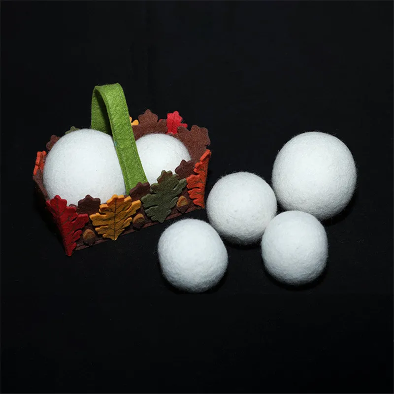 6/7cm Reusable Wool Dryer Balls Softener Laundry Laundry Ball Home Washing Balls Wool Dryer Balls Washing Machine Accessories