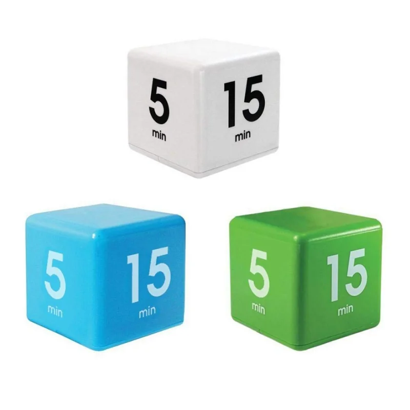 Candy Color Cube Kitchen Timer The Miracle Cube Timer, 5, 15, 30 And 60 Minutes For Time Management Kids Timer Workout Timer