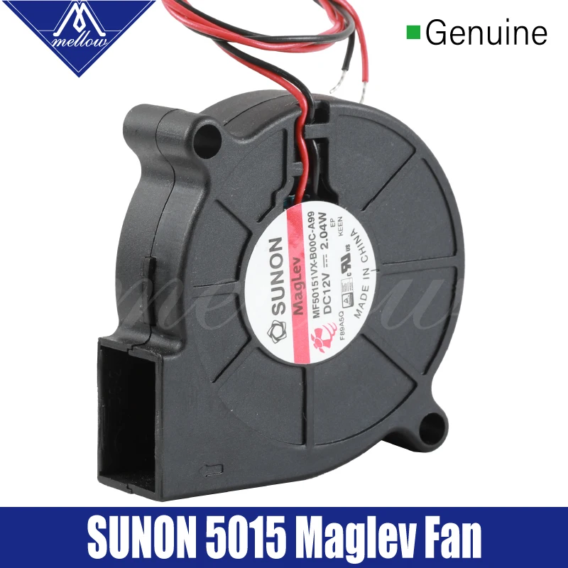 Wentylator dmuchawy do drukarki 3D Mellow Sunon 5015 12V (do 24V)0,17A Wentylator z łożyskiem magnetycznym Wentylator odśrodkowy DC Chłodzenie Turbo wentylator 5015S