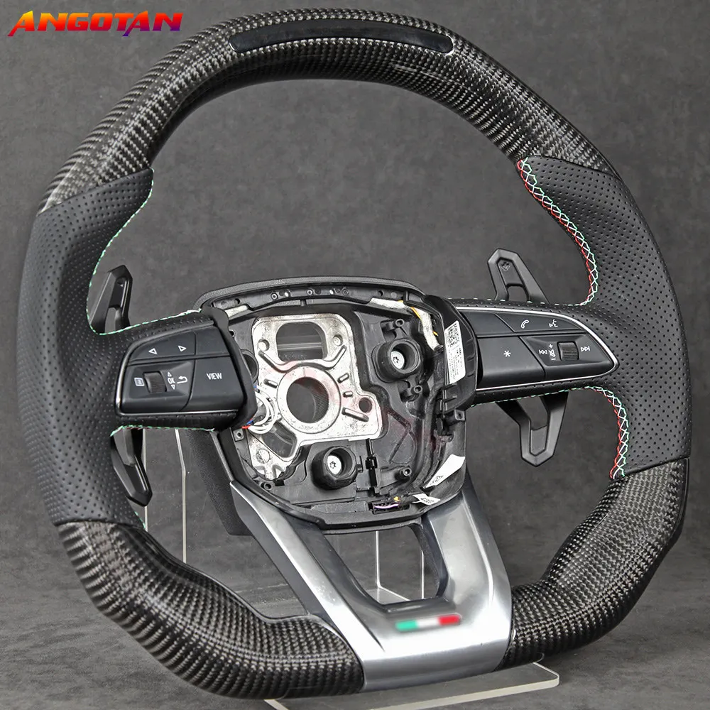 For Lamborghini Urus Steering Wheel Carbon Fiber Italy Alcantara Leather Sport Wheel 2018 Model Steering Wheel