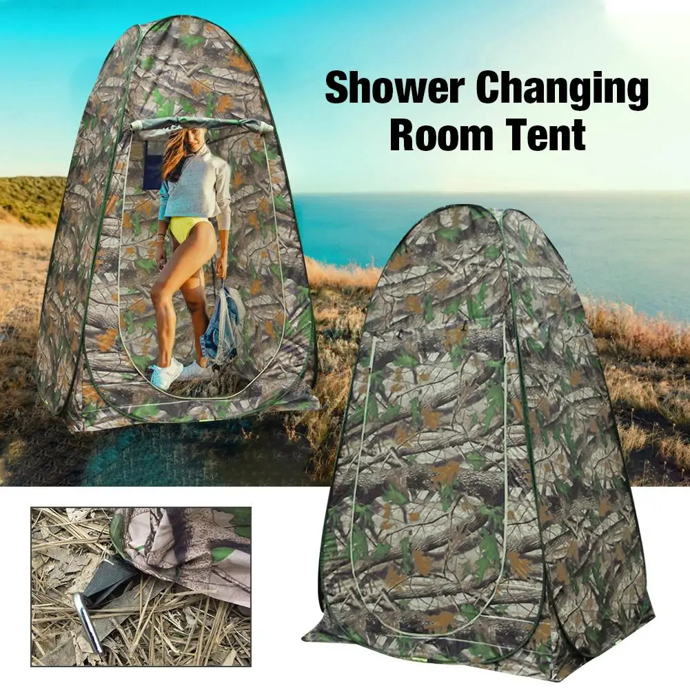 Tragbare outdoor dressing zelt/fotografie zelt Datenschutz Dusche Wc Camping Pop Up Zelt Camouflage/wasserdicht/UV funktion