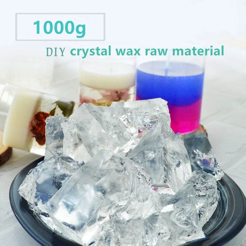 1000g transparent jelly Wax candle raw material DIY crystal candle cup handmade scented wax candle Supplies