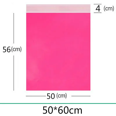 Roze koerierstassen Groot formaat matte opbergzakken Waterdichte tas Zelfsluitend PE-materiaal Envelop Mailer Post Mailing Pack Bags