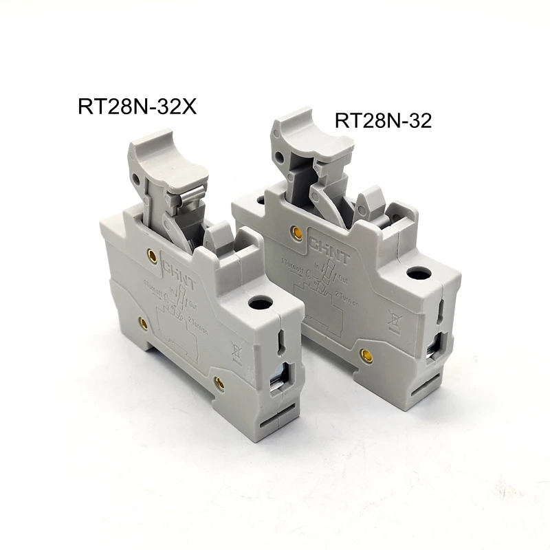 CHINT RT28N-32X 1 Pole DIN Rail Mount Fuse Holder Base with Indicator Light 1P for 10x38mm Fuse