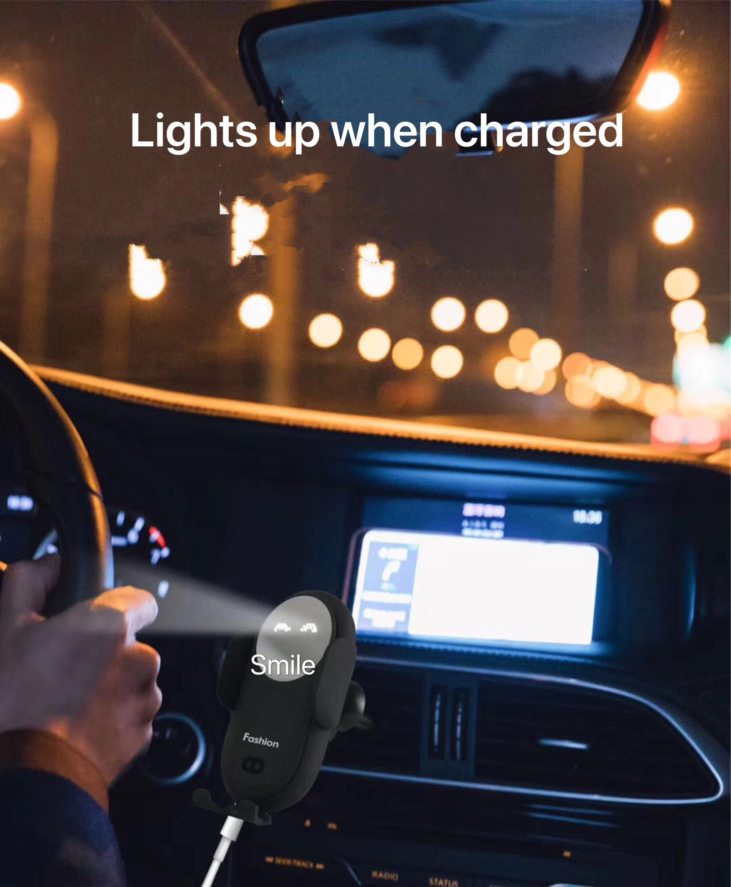 10W Qi Car Phone Holder Wireless Charger Car Mount Intelligent Infrared for Air Vent Mount Car Charger Wireless For iPhone12 Pro