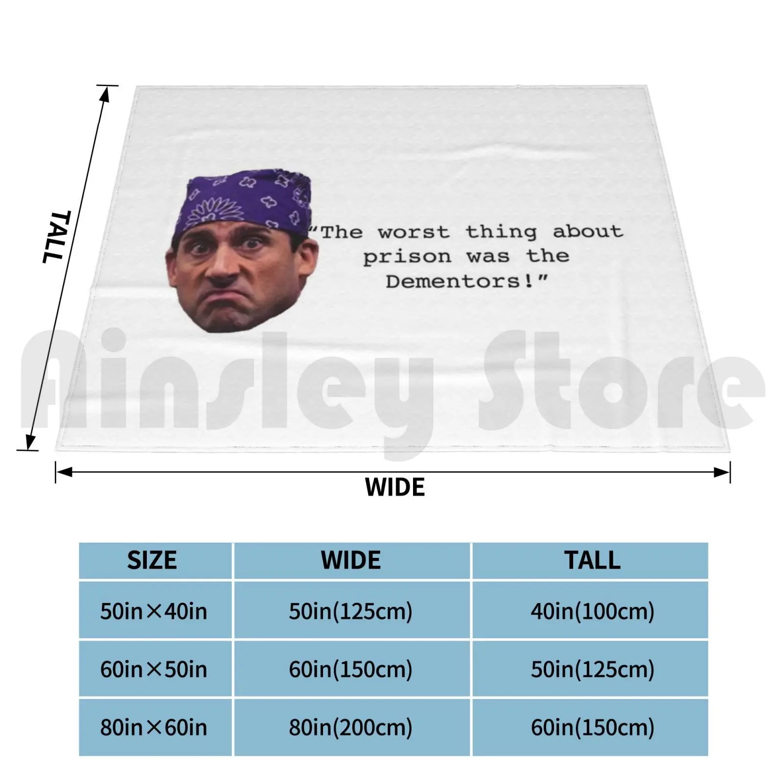 Prison Mike Blanket Super Soft Warm Light Thin Prison Mike The Office Funny Tv