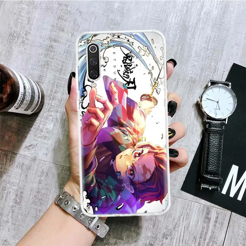 Kimetsu No Yaiba Demon Slayer Phone Case For Xiaomi Redmi Note 13 12S 12 11S 11E 11 Pro Plus 11T 10S 10 9S 9 + 8T 8 7 Art Patter