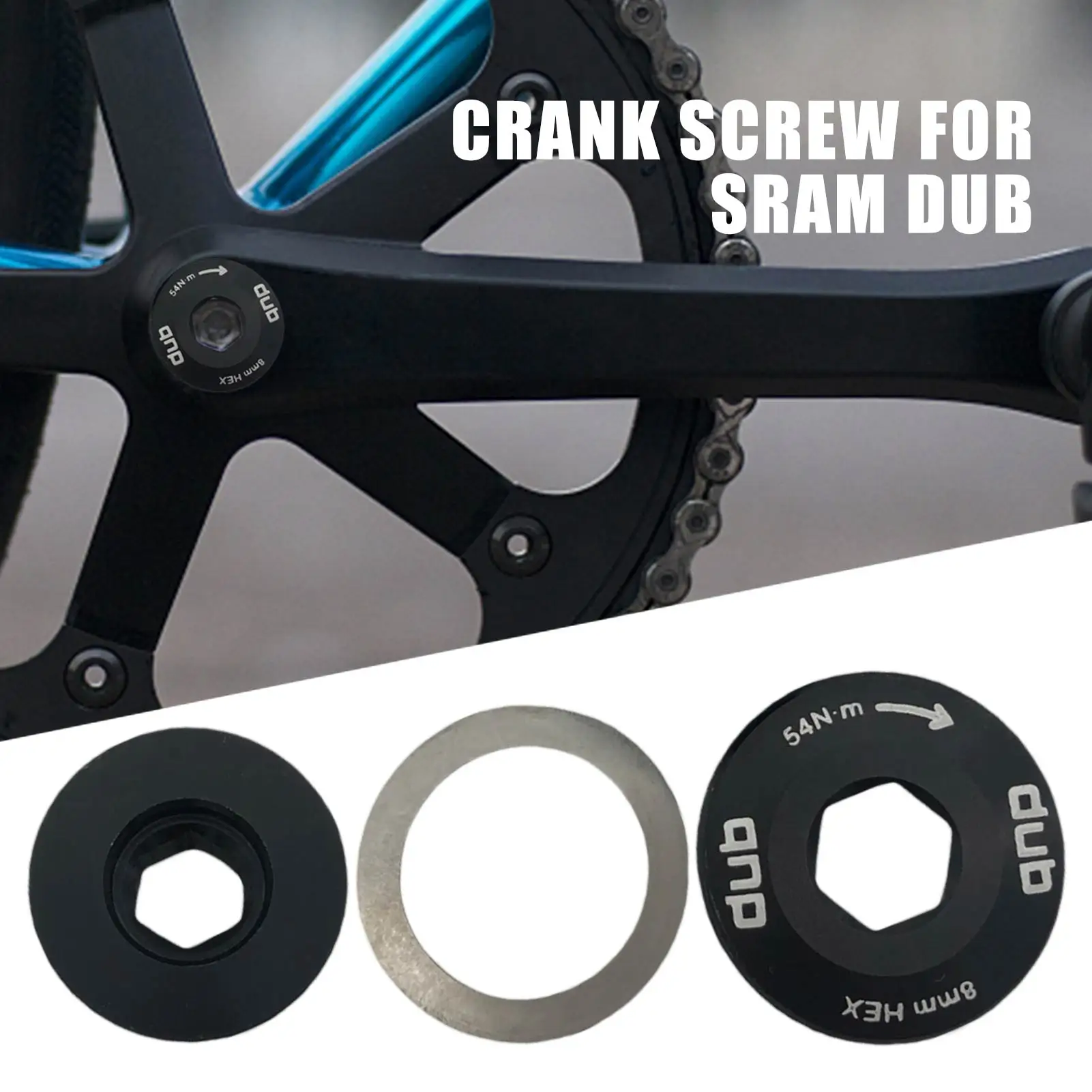 Mountain Bike Crank Screw Alloy Self-extract Screws M18 / M30 Bolt Crankset Screws Suitable Sram DUB For Cycling Bike Part