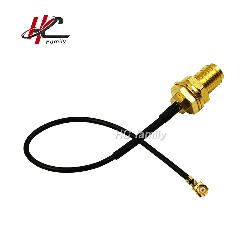 1pc RF1.37 IPEX MHF to RP SMA Female Connector WiFi Pigtail Cable Antenna 10cm3.93in