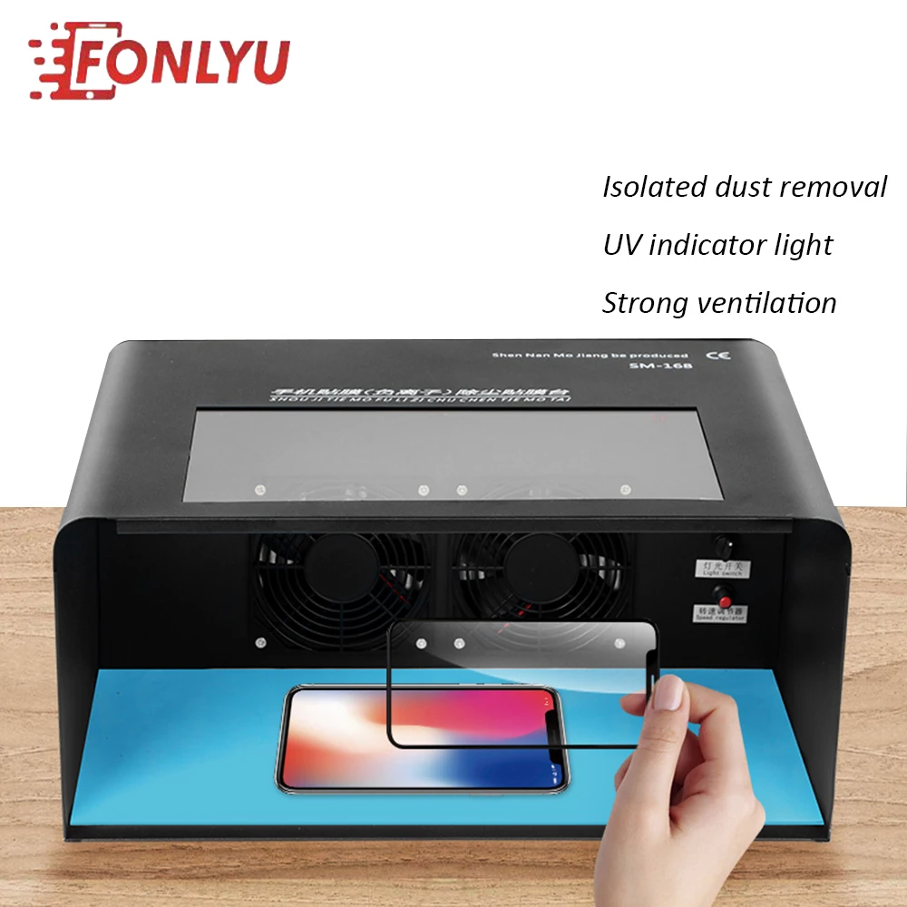 Dust Free Room Work Table With UV Lamp Light For Cutting Machine Hydrogel Hydraulic Film Laminating Mobile Phone Repair Tool Set