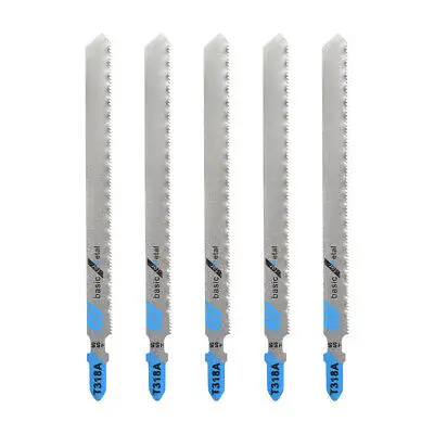 

Jig Saw Blades Set for Metal T Shank 5' Length 1.2mm Pitch T318A Fast Cut 5pcs