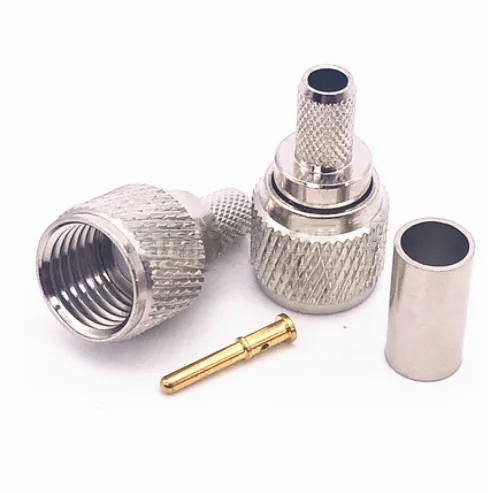 MINI UHF Male Crimp for RG58 RG142 RG223 RG400 LMR195 RF Coaxial Straight Connector